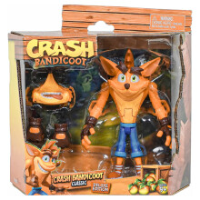Action Figure Deluxe Edition Crash Bandicoot | 16.5cm con 16 Punti di Articolazione e Accessori