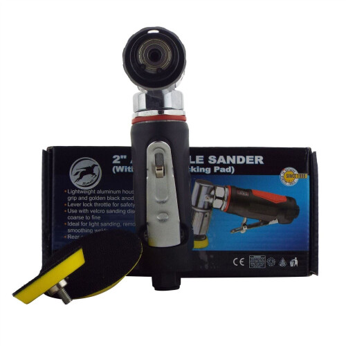 Professional 75mm (3") Mini DA Air Sander 25 Mix Sanding Discs Car Body 2