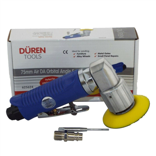 75mm Mini DA Air Sander (3") 25 Mix Sanding Discs Car Body 2