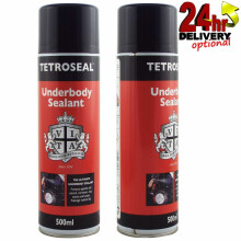 Tetroseal Aerosol Underbody Sealant x2 Car Underseal Spray 500ml Seal Protection