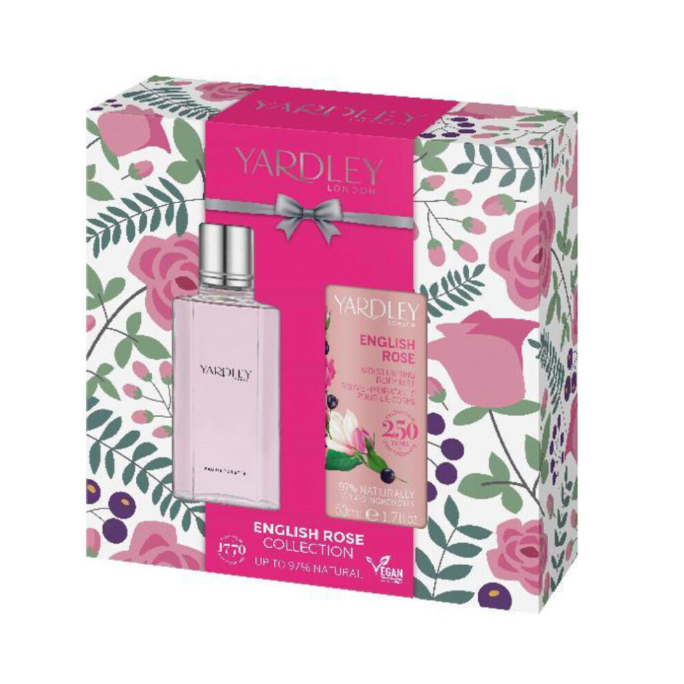 Yardley English Rose 50ml 2pc Giftset