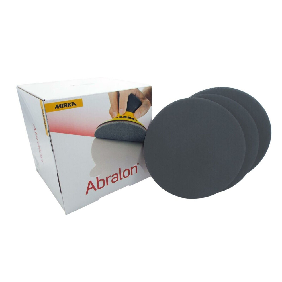 Mirka Abralon 150Mm 6" P2000 Grit 20X Hooknloop Foam Fine Finishing Discs Pad 6416868657050