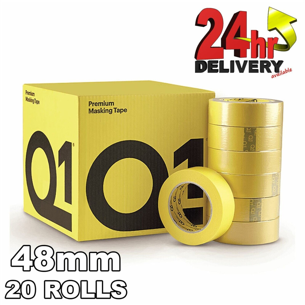 Q1 Premium Masking Tape 48Mm X50m High Performance Rubber-Base 110C Temperature 5290753356645