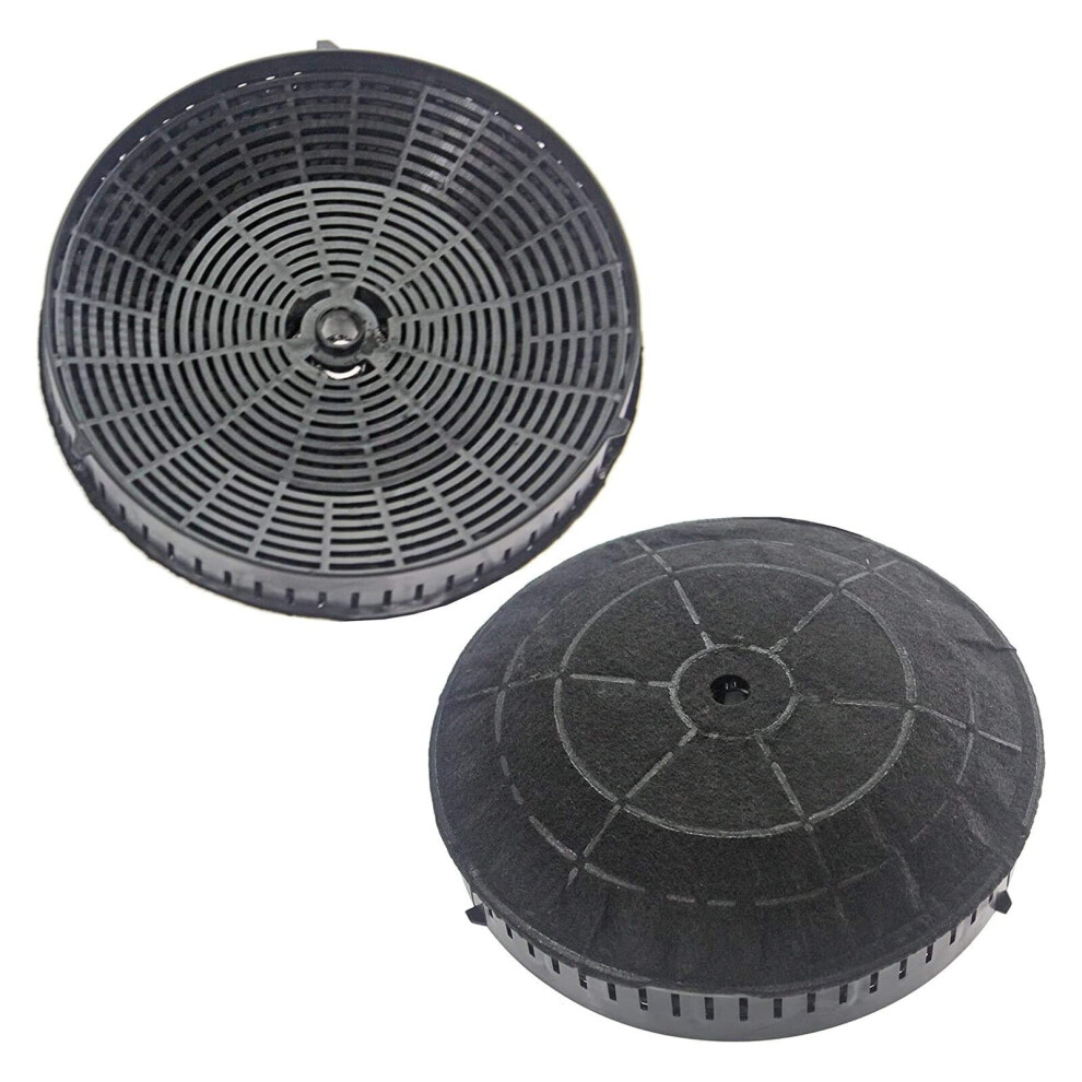 Round Carbon Filter Pair for Elica Cooker Hood Vent Extractor (Pack of 2)