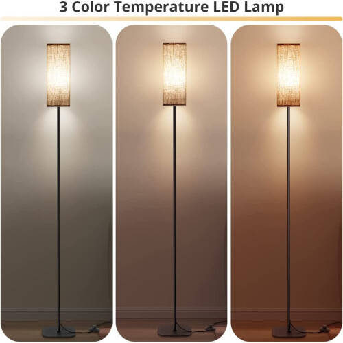Floor Lamps Modern LED Standing Lamp 3 Color Temperatures Adjustable 1