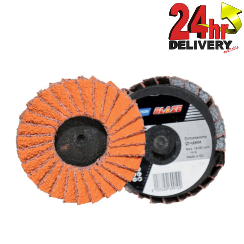 Norton Norton Blaze Mini Flap Discs 75mm TR - Ceramic structure, Aluminia Abrasive