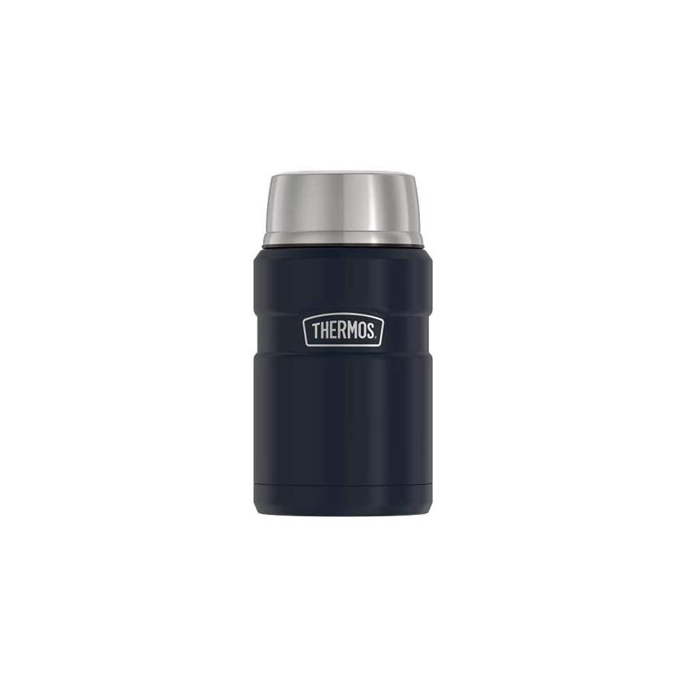 THERMOS Stainless King Vacuum-Insulated Food Jar, 24 Ounce, Midnight Blue