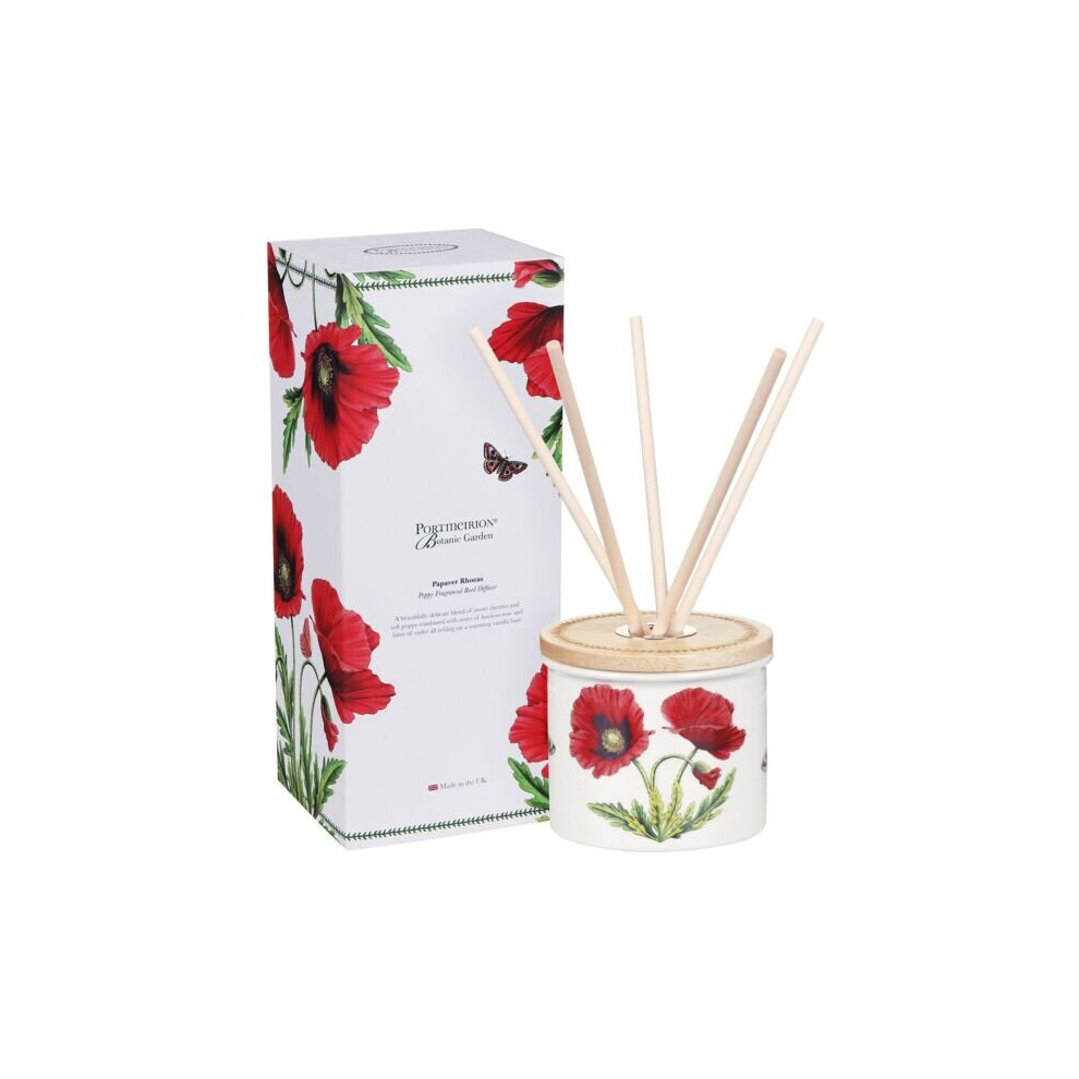 Wax Lyrical Botanic Garden Ceramic Reed Diffuser - Poppy