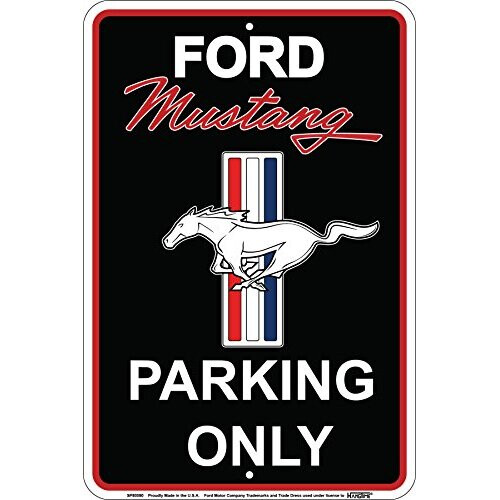 Πινακίδα Στάθμευσης Ford Mustang Μαύρη