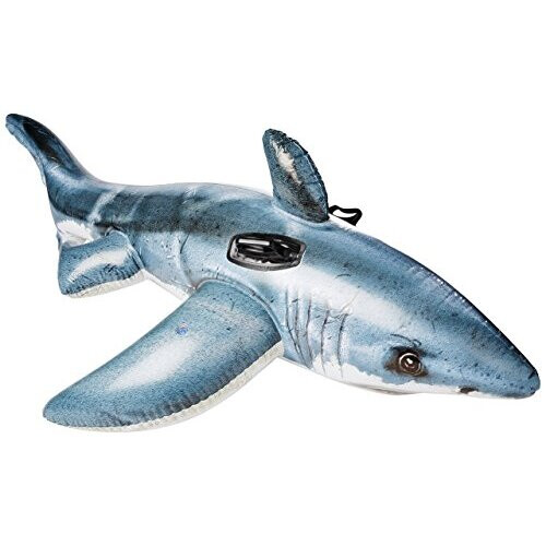 Intex Intex Great White Shark Ride-On, 68" X 42", for Ages 3+
