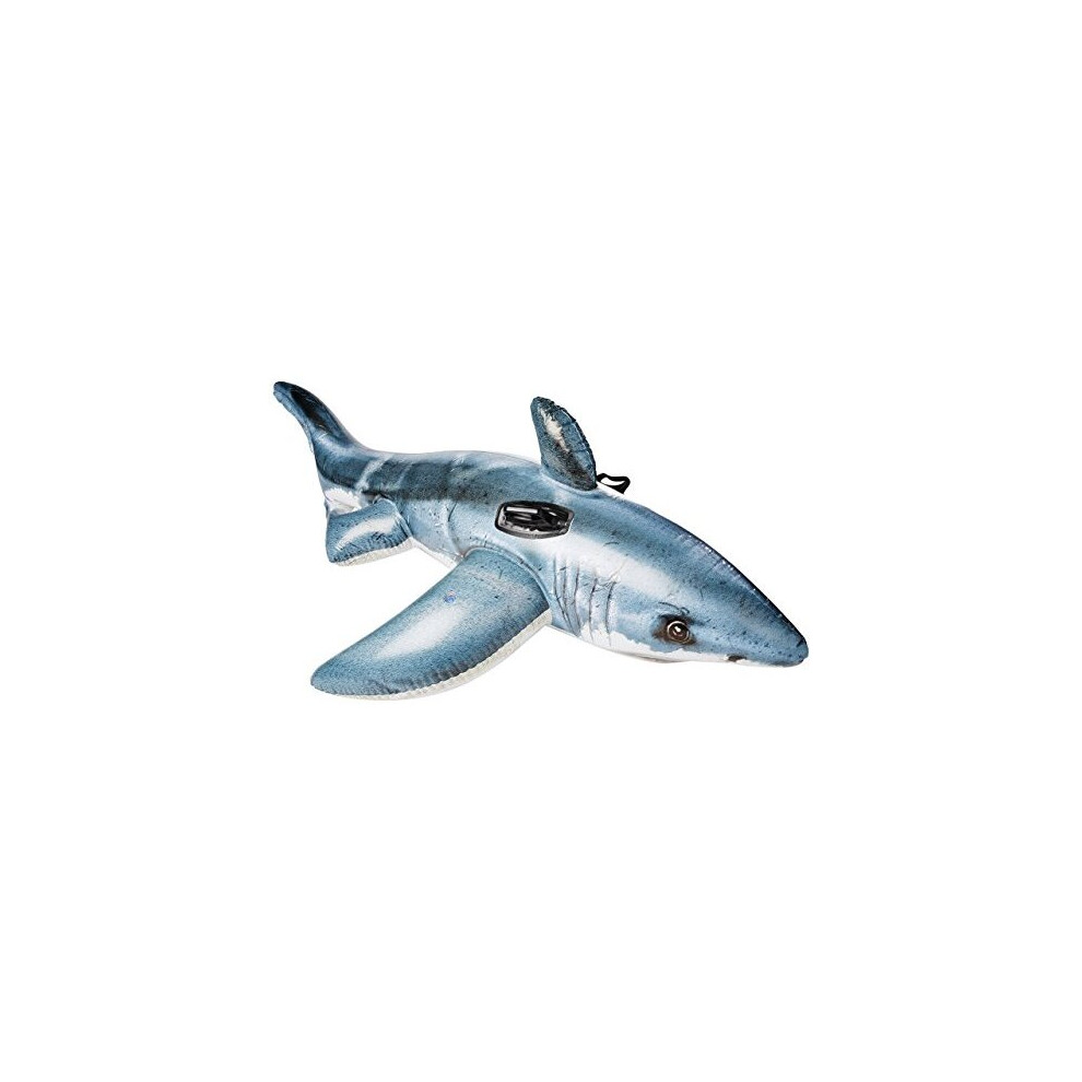 Intex Great Shark Ride-On, 68" X 42", For Ages 3+ White