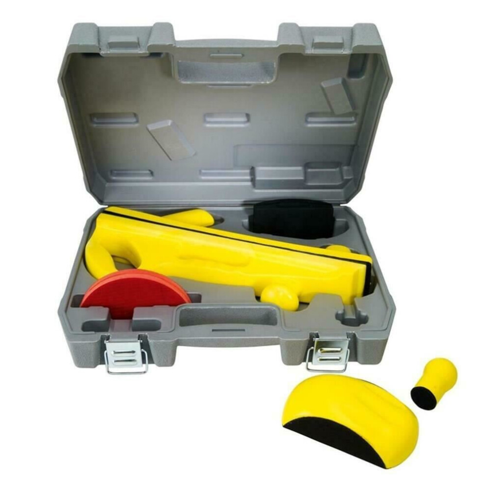 Photos - Other Hand Tools 6 Piece Advanced Sanding Block Kit - Suits HookNLoop Strips & Discs Fast Mover FMT5519 6 Piece Sanding Block Kit Case