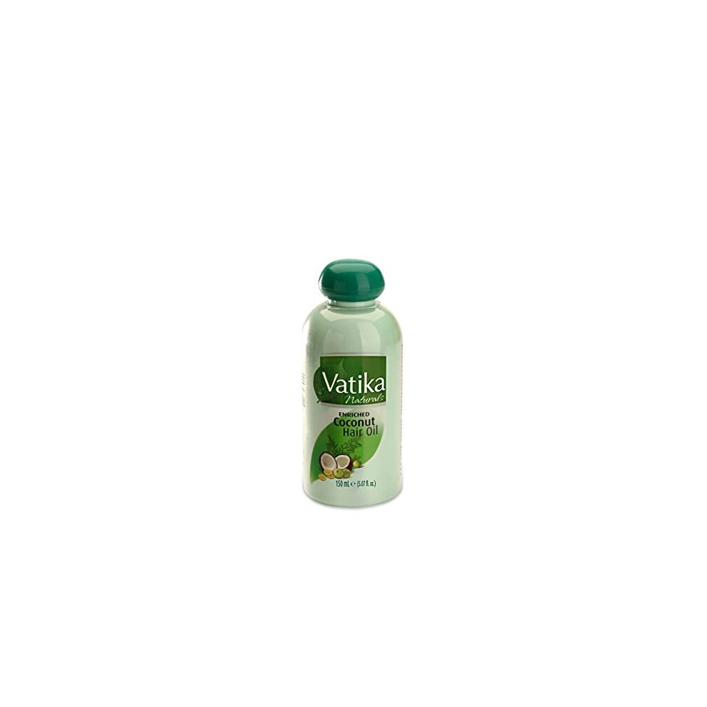 Dabur Vatika Enriched Coconut Hair Oil With Henna, Amla & Lemon, 150Ml (Pack Of 2)
