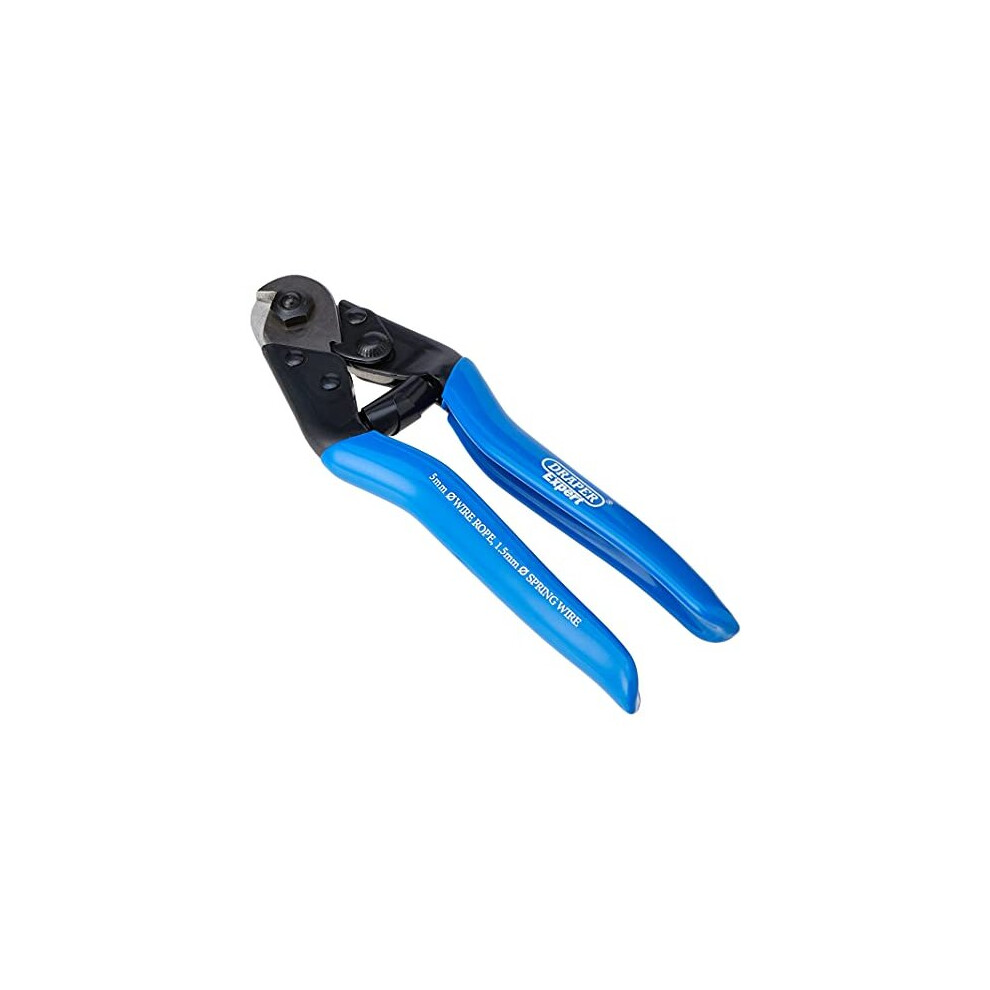 Draper 57768 Expert Steel Wire Rope Cutter, 190mm , Blue