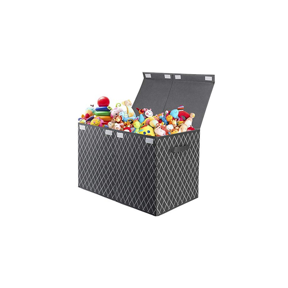 VERONLY Toy Storage Boxes for Boys Large Kids Chest, Foldable Fabric Storage Box Basket Organzier with lid and 2 handles for