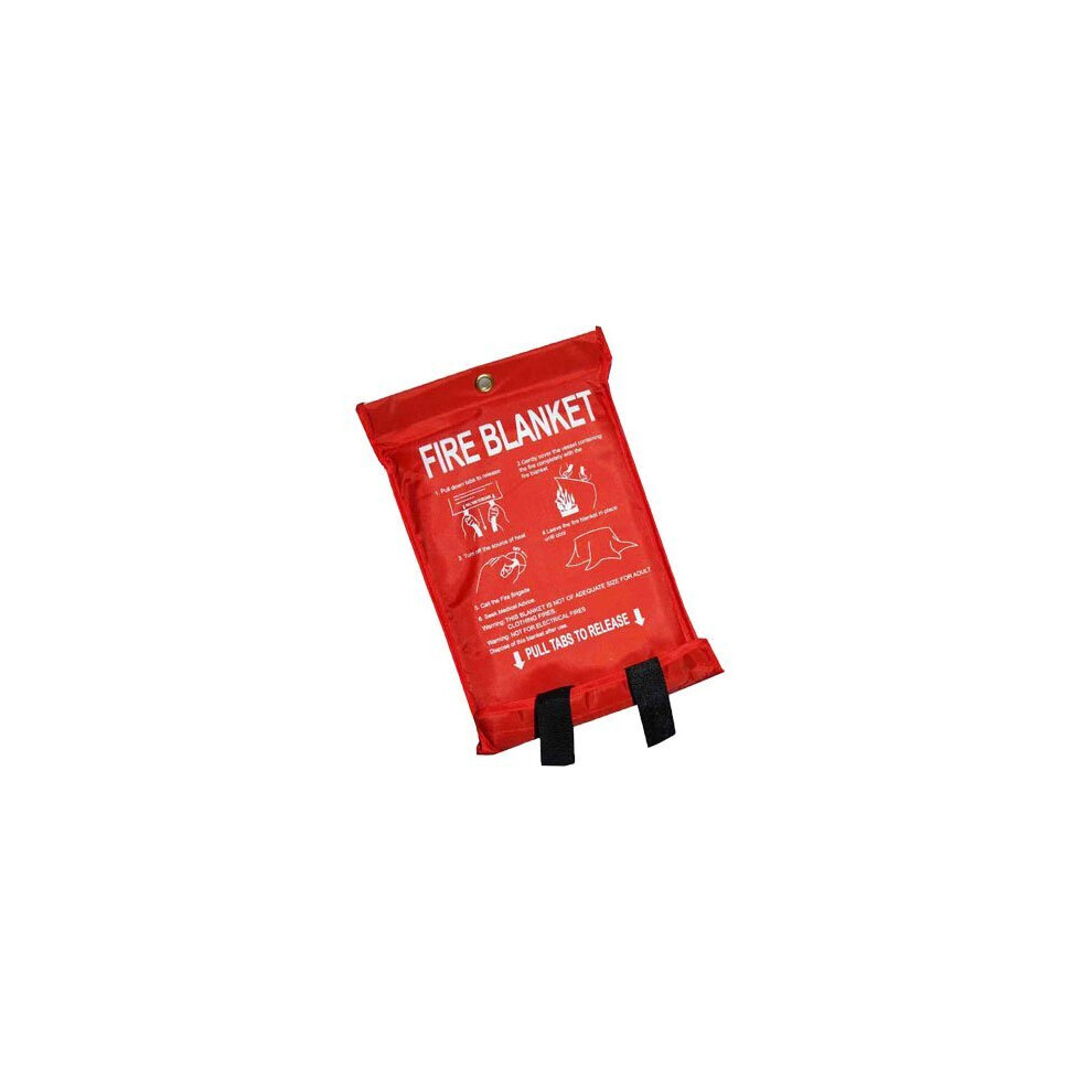 Quick Release Home Extinguisher Fibreglass Fire Blanket 5060151453983