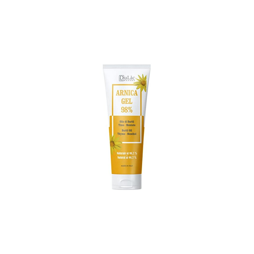DulãÂC Farmaceutici 1982 Arnica Gel For Bruising And Swelling 100Ml Extra Strong 98%, Fast Action, Made In Italy For Massage Of Muscles And Joints, Natural And