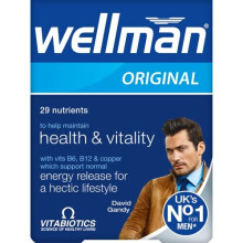Wellman Vitabiotics Original Men Multivitamin - 30 Tablets, Pack of 1 (WEL030T24WLER)