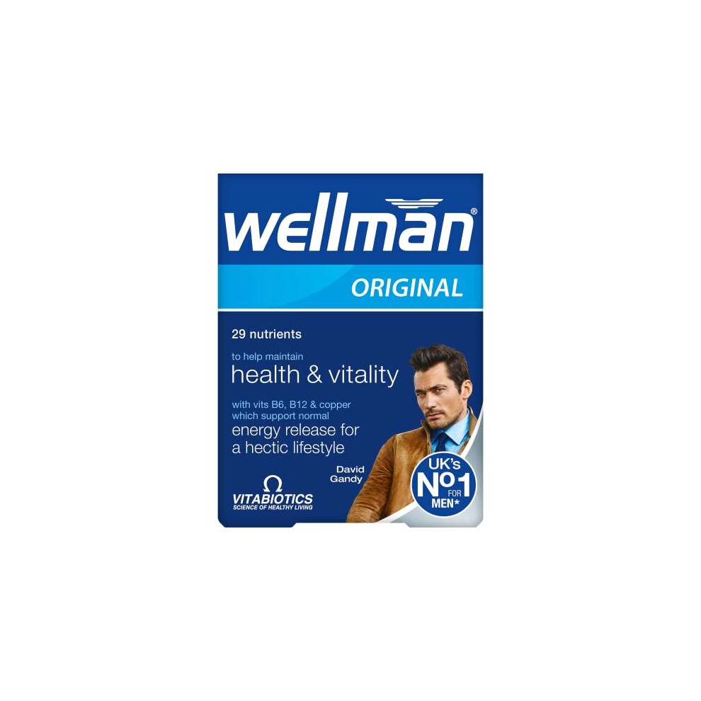Wellman Vitabiotics Original Men Multivitamin - 30 Tablets, Pack Of 1 (Wel030t24wler)