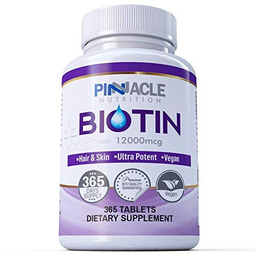 Biotin 12000mcg | 365 Tablets | UK Manufactured