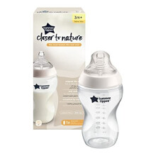 Tommee Tippee Closer to Nature Clear Bottle, 340 ml