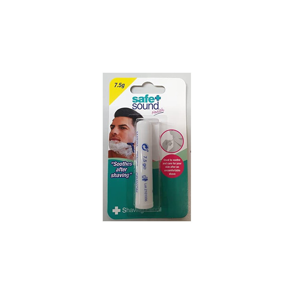 Murrays Safe & Sound Styptic Pencil. Stops Bleeding From Shaving And Other Minor Cuts. 5G.