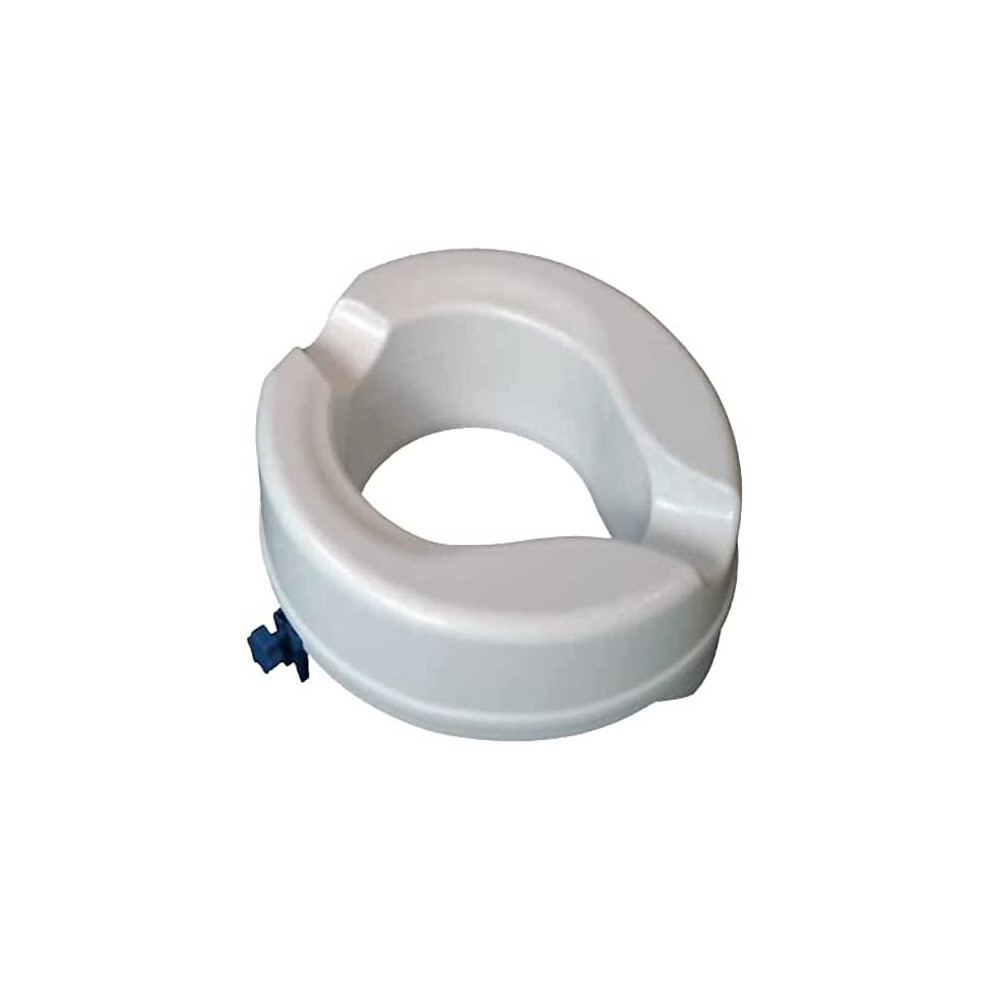 Aidapt White 50Mm (2") Elevation Raised Comfortable Toilet Seat Easy Fit