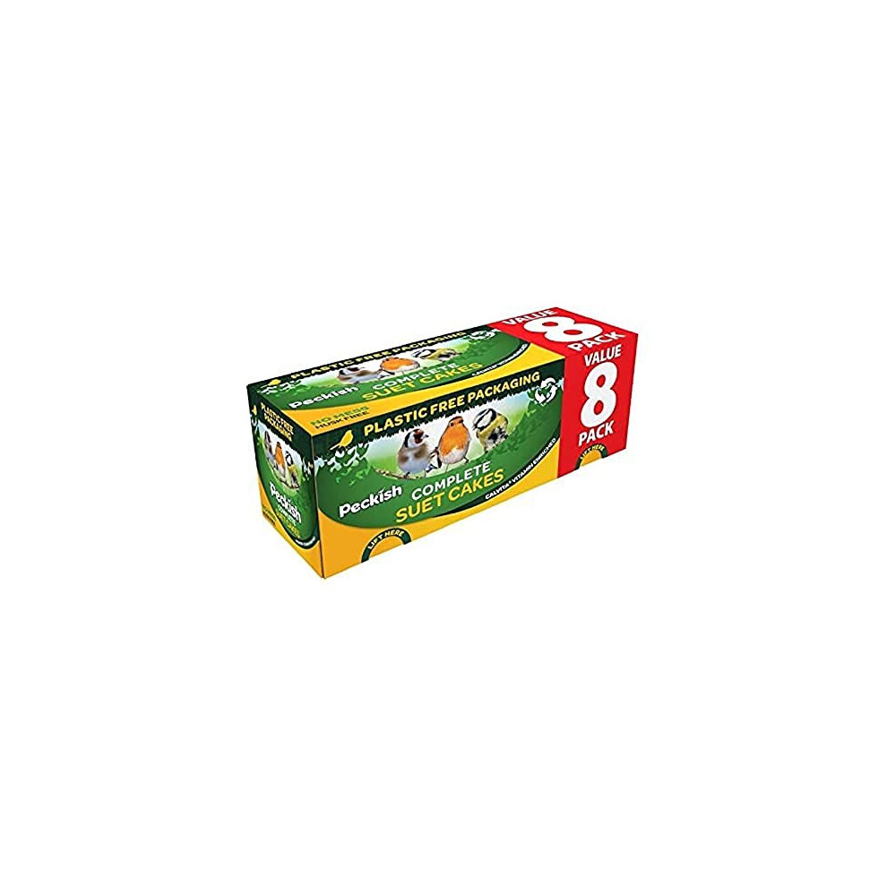 Peckish Complete Seed and Nut Suet Cakes 8 Pack Box