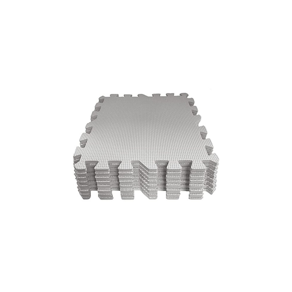 8Pc 30.5 X 30.5 X 1Cm Interlocking Foam Mat Set Grey Grendle