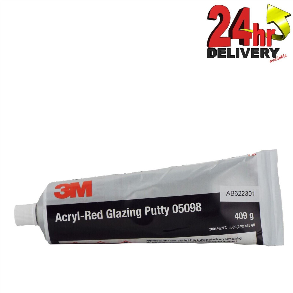 3M Acryl Glazing Putty 409Gms Tube Stopper 05098 Red