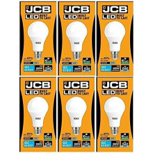 JCB LED 6 X 15 W Screw Cap GLS Daylight 6500K Lightbulb 100W Replacement ES E27 LED [Energy Class A+]