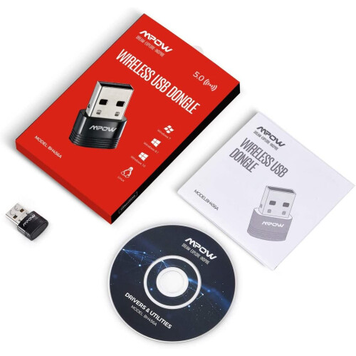 Mpow Mpow BH456A Bluetooth 5.0 USB Adapter Dongle For PC 1