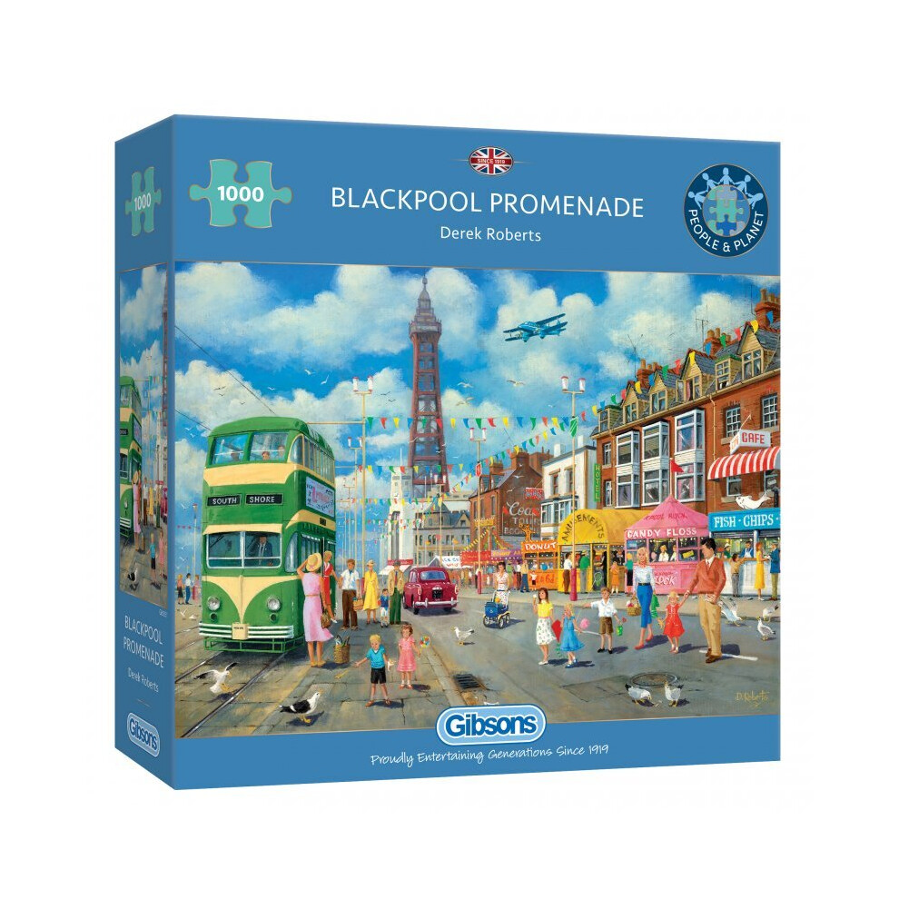 Gibsons Games Blackpool Promenade 1000Pc Jigsaw By Gibsons
