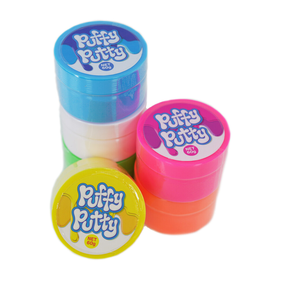 (Puffy Putty Assorted) The Magic Toy Shop Puffy Putty Stress Relief Toys Colourful Assorted Putties for Kids Games