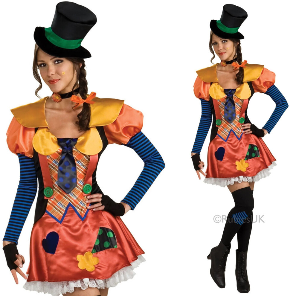 Hobo Clown Womens Adult Women's Sexy Clown Fancy Dress Standard