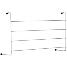 (4) AAMEN 4-Bar Metal Radiator Airer with 2M Drying Space & Anti-Scratch End Caps