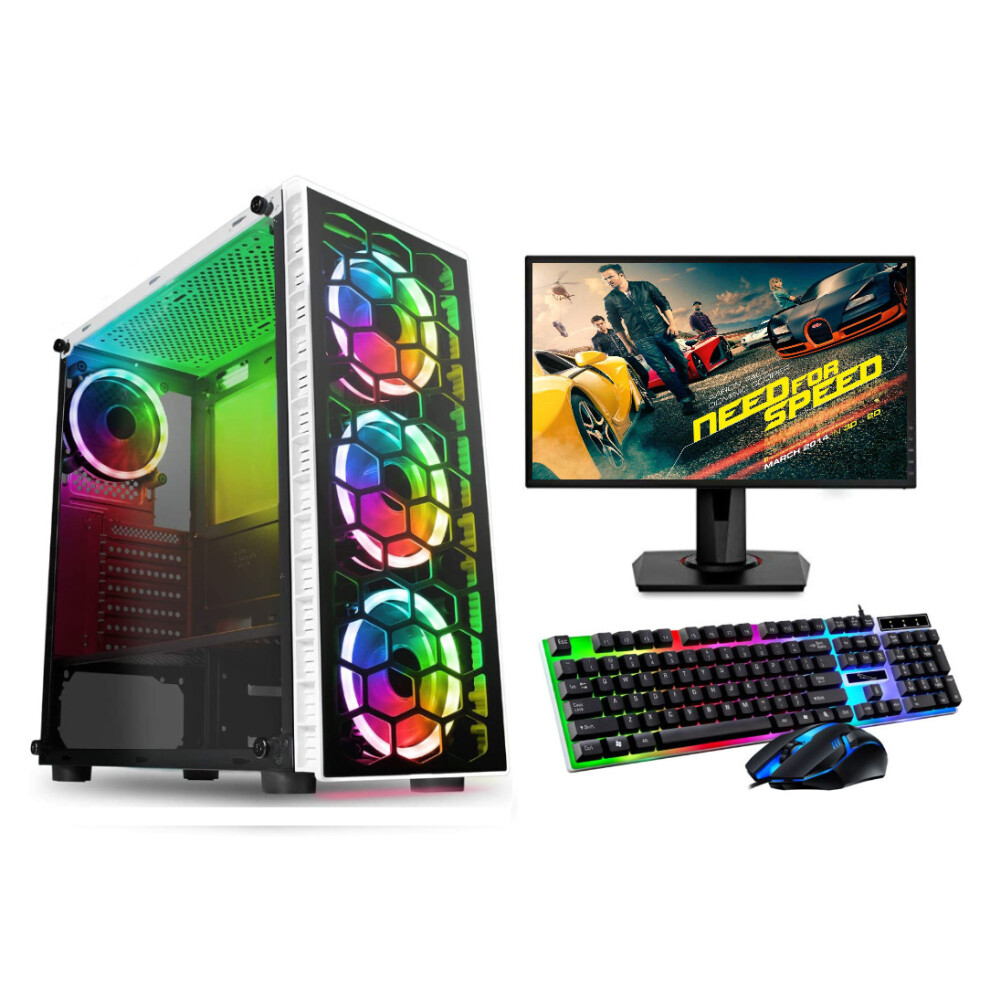 FCS Fast Gaming Intel Quad Core i5 16GB RAM 1TB HDD PC Bundle