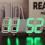 (White, Green) 3D digital clock, LED electronic clock living room three-dimensional wall clock 1