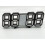 (Black, White) 3D digital clock, LED electronic clock living room three-dimensional wall clock 2