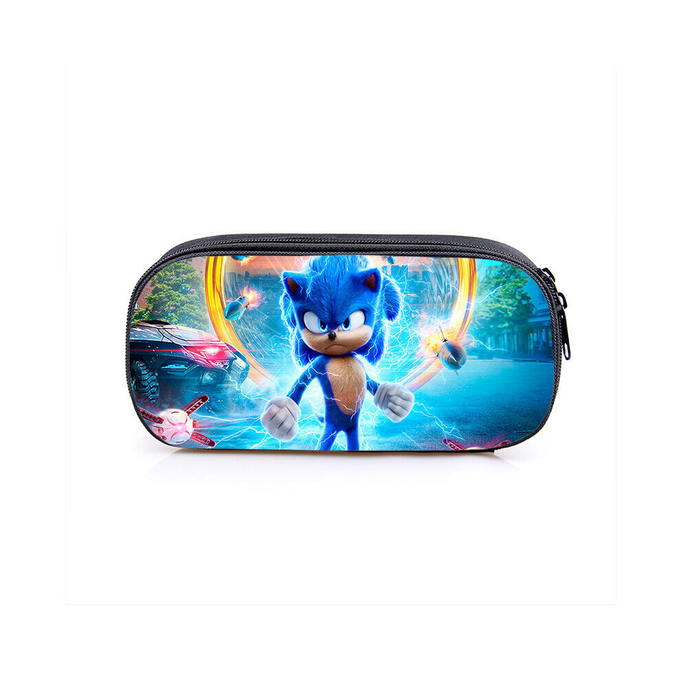 Sonic Single Layer Cartoon Pencil Case for Kids - Style 10