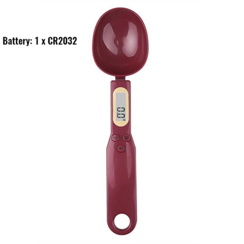 (red) Kitchen electronic scale electronic spoon LCD