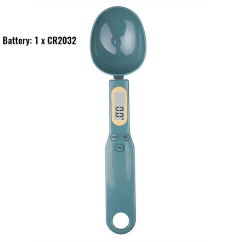 (Dark green) Kitchen electronic scale electronic spoon LCD