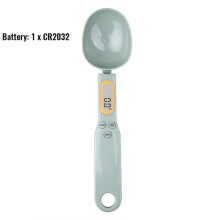 (Light green) Kitchen electronic scale electronic spoon LCD