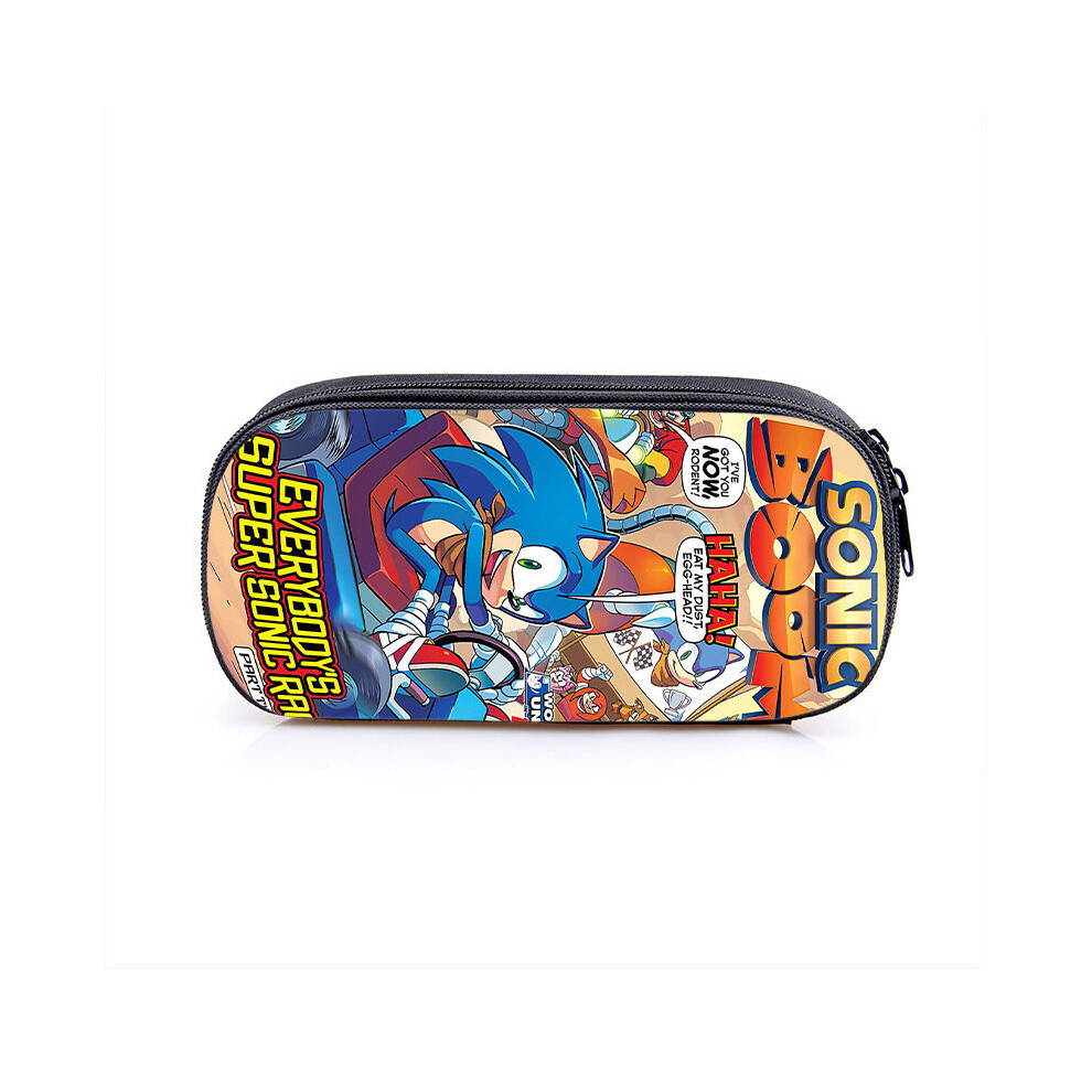 Sonic Single Layer Cartoon Pencil Case for Kids - Style 14