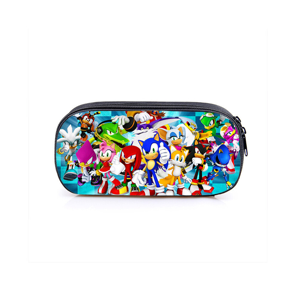 Sonic Single Layer Cartoon Pencil Case for Kids - Style 29