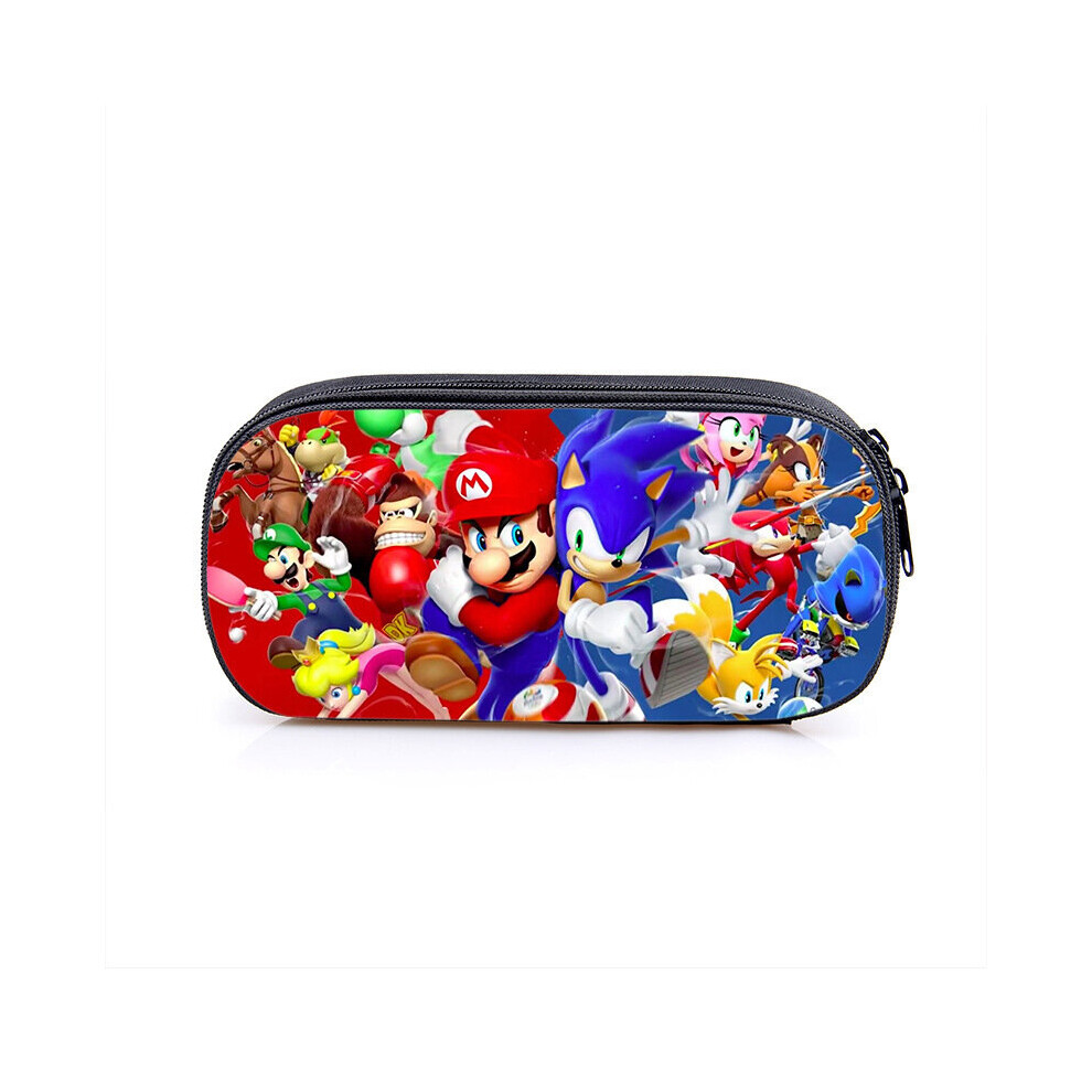 Sonic Single Layer Cartoon Pencil Case for Kids - Style 30