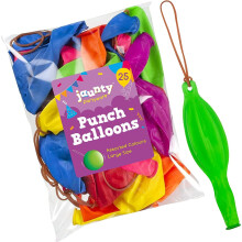 jaunty partyware 25 Large Punch Balloons for Kids Ideal Party Bag Fillers for Kids 12" Premium Quality Punch Balloons for Party Bags Fillers for Kids