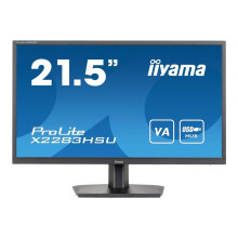 iiyama ProLite X2283HSU-B1 - LED monitor - 22" (21.5" viewable) - 1920 x 1080 Full HD (1080p) @ 75 Hz - VA - 250 cd/m -