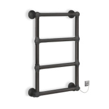 (Anthracite Grey, Manual Elecric Element) Traditional Electric Bahtroom Towel Rail Radiator