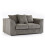 (Grey, 2 Seater) Luxor Jumbo Cord 4 Seater Corner Sofa 1